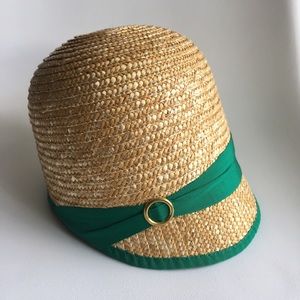 Straw Cloche Hat by Eugenia Kim